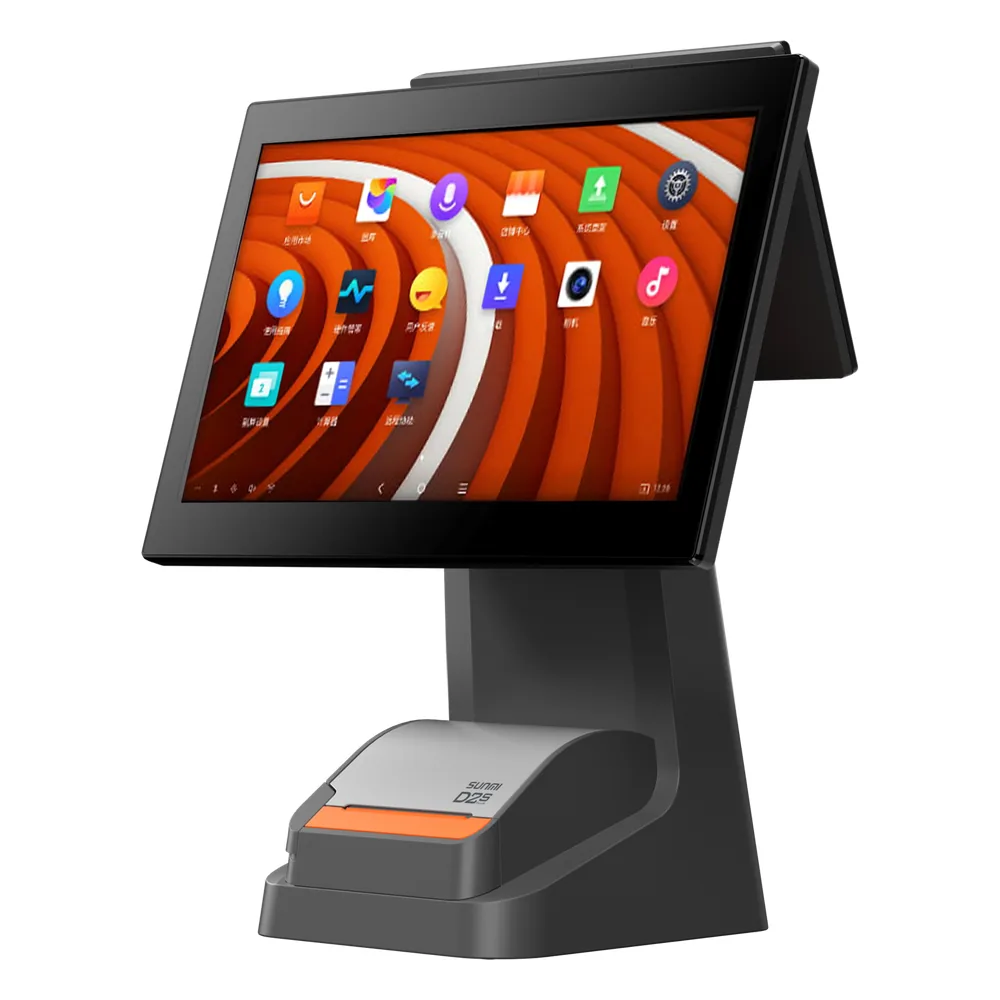 Terminal POS de Escritorio / Pantalla 15.6" Full HD (1920x1080) / Impresora Térmica 80mm 250mm/s / Android OS / 4GB RAM + 64GB / WiFi Dual Band
