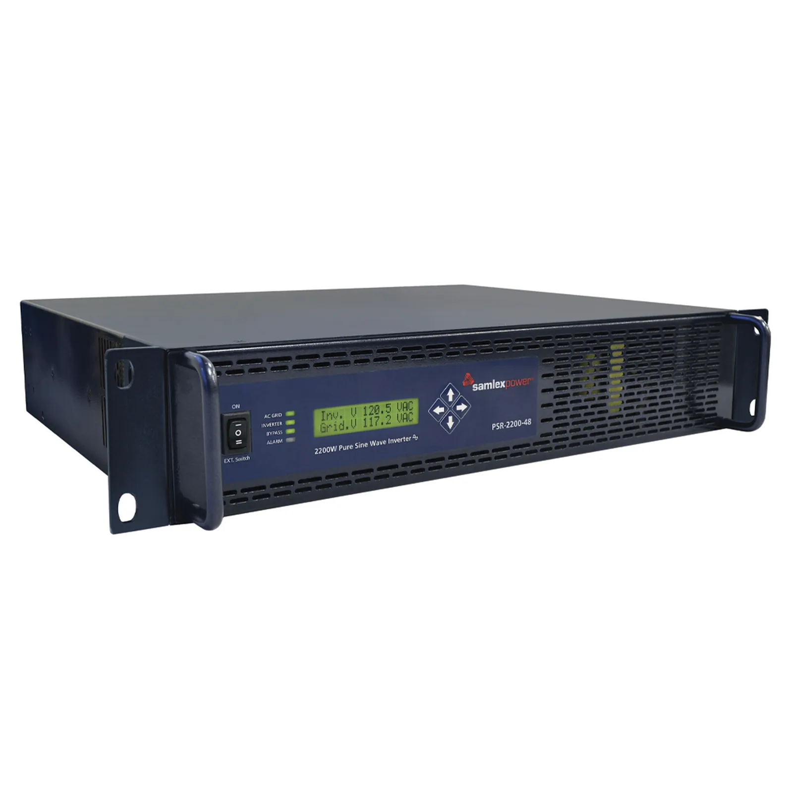 Inversor de corriente Onda Pura Montaje en Rack 2200W, 48 Vcc- 120 VCA, 50/60 Hz