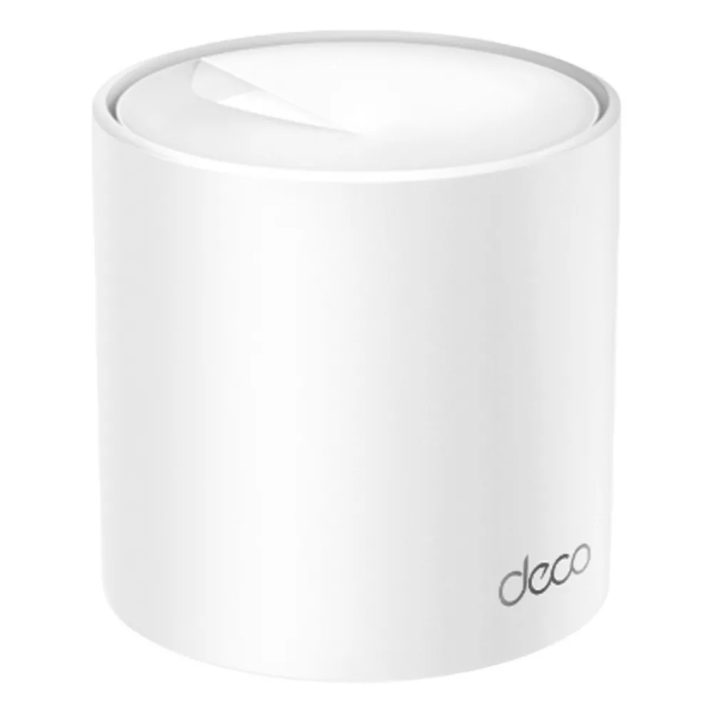 Router Inalámbrico MESH Interior para Hogar / Doble Banda Wi-Fi 6 AX3000 Mbps / 2 Puertos WAN/LAN 2.5GE / 3 Antenas Internas / MU-MIMO 2X2 con OFDMA / Administración Mediante la App Deco (iOS, Android) / Protección HomeShield
