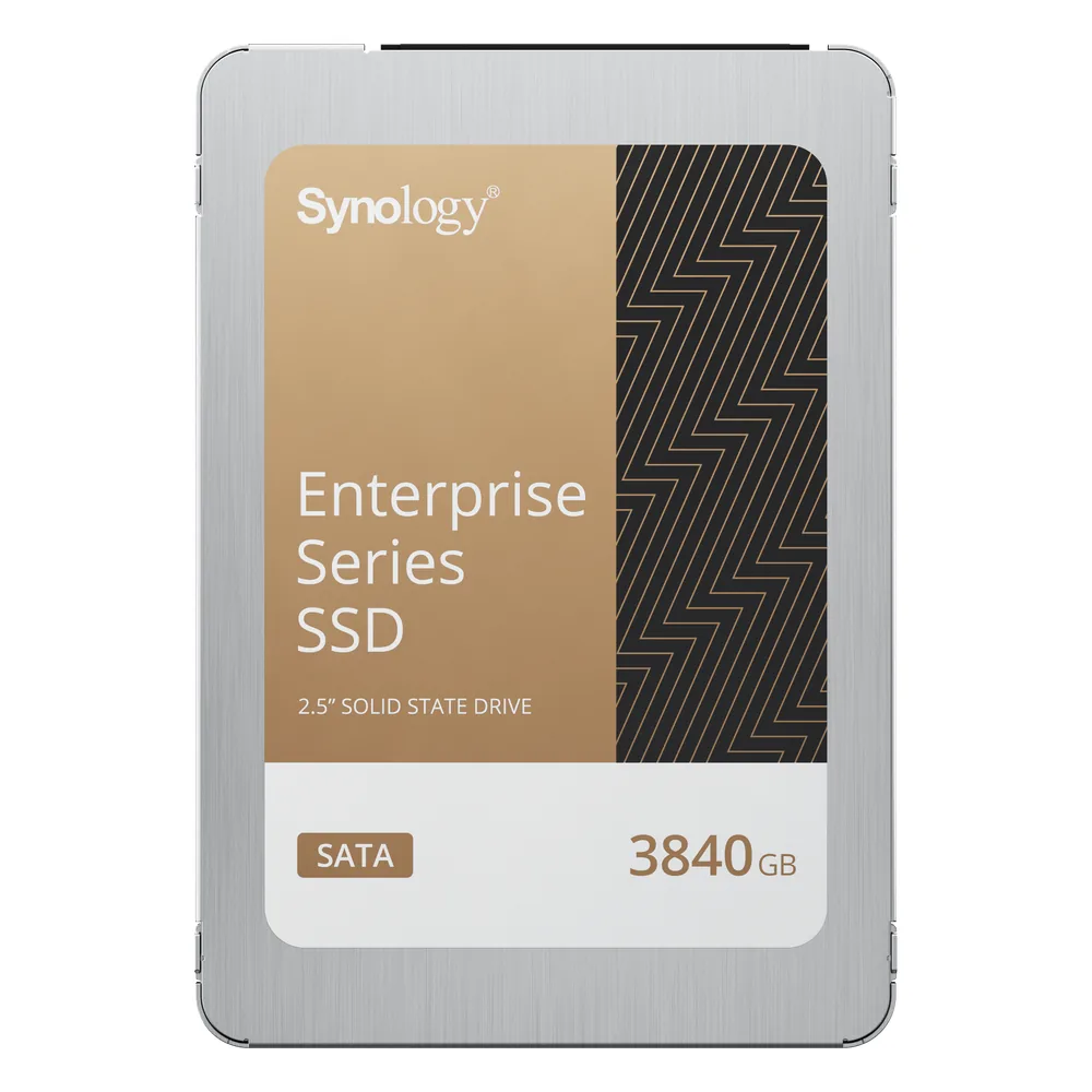SSD SATA de 2,5" Serie Enterprise | 3840 GB | Alto Rendimiento Estable | Resistencia Empresarial | Protección de Datos Integral | Análisis de Vida Útil | Compatibilidad con Synology DSM | Garantía de 5 Años