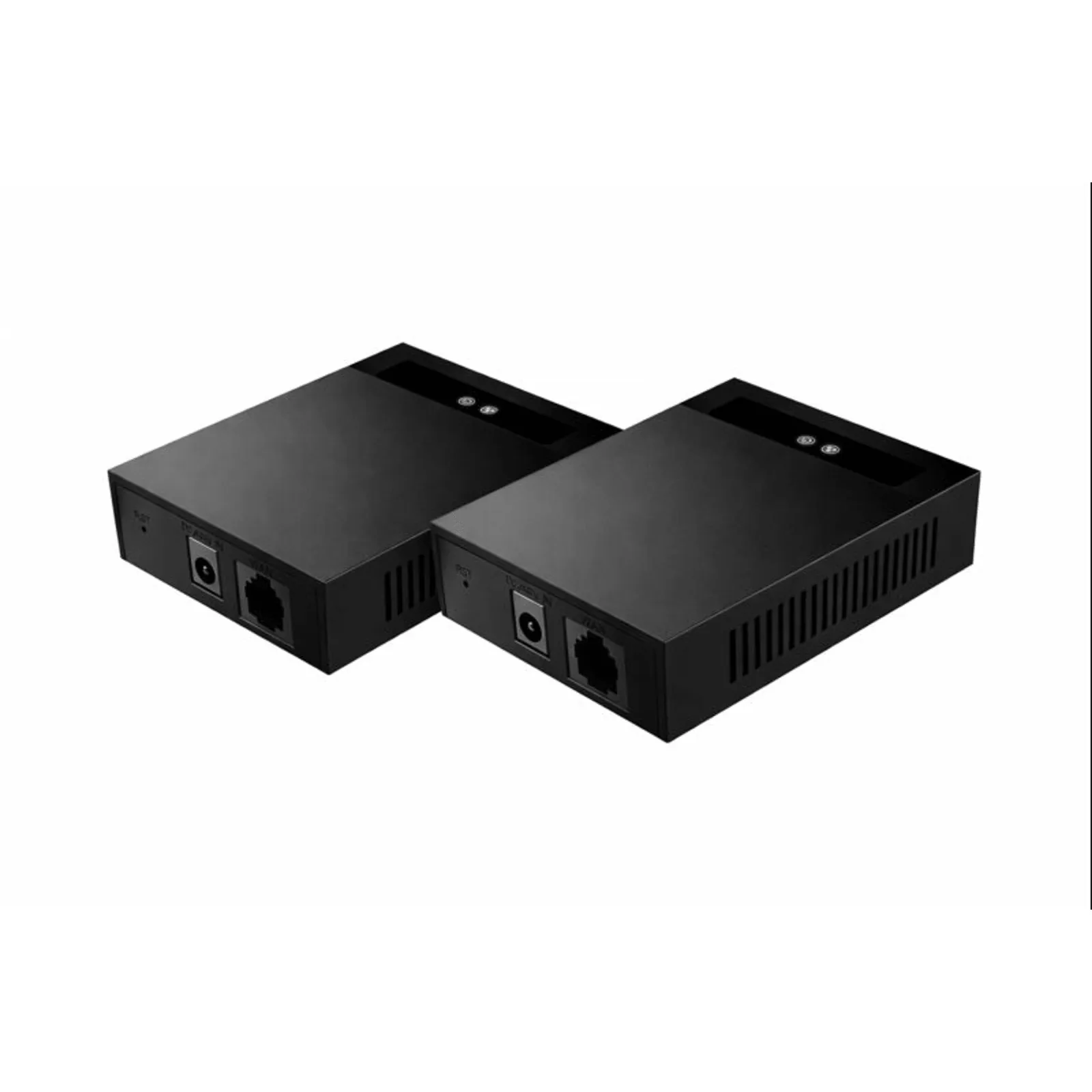 Convertidor 2 Hilos a Ethernet PoE / Salida PoE Estándar IEEE 802.3af/at / Transmisión hasta 300 m (984.3 ft) con Red y Alimentación / Compatible con Switches Fanvil PN8 y PN24 / Reutiliza Cableado PSTN y AWG / Entrada 100V~240V