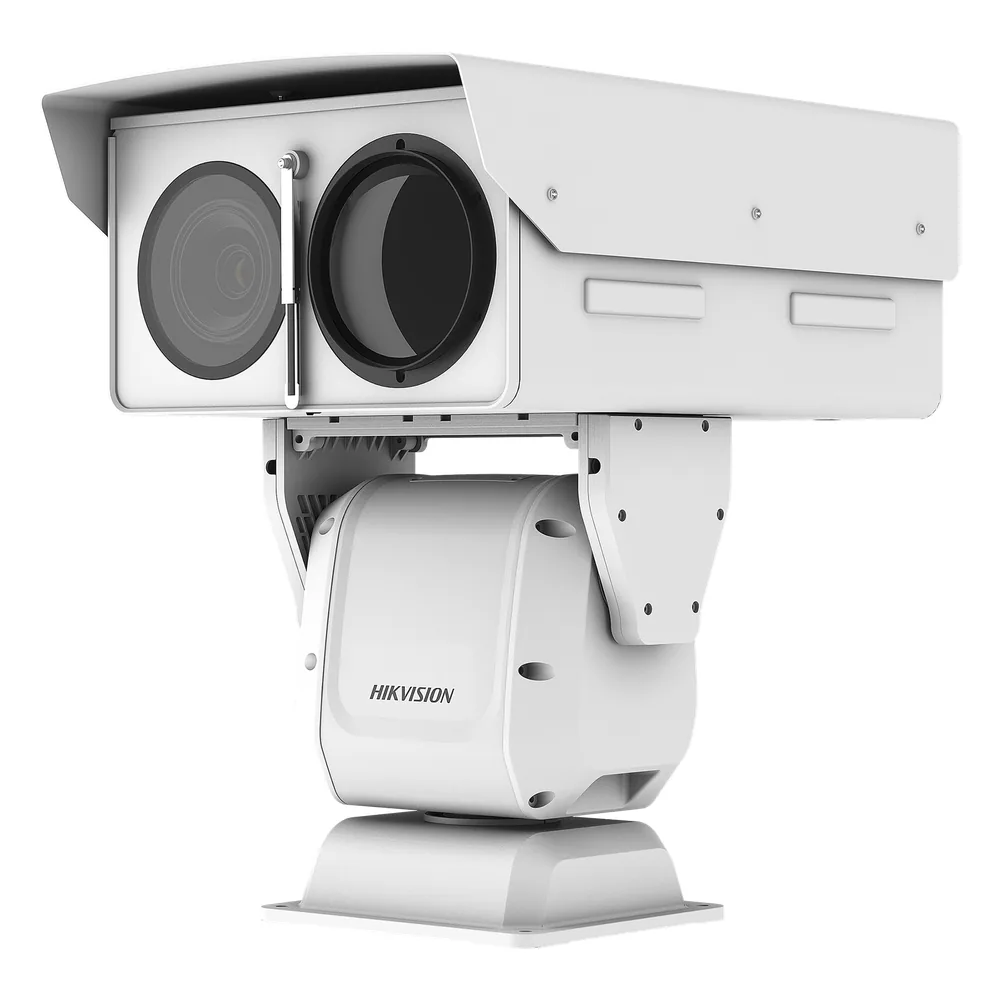 PTZ IP Punta de Poste / Lente Térmico 36 - 190 mm (640 X 512) / Lente Óptico 56X Zoom /Exterior IP66 / 48 Vcc