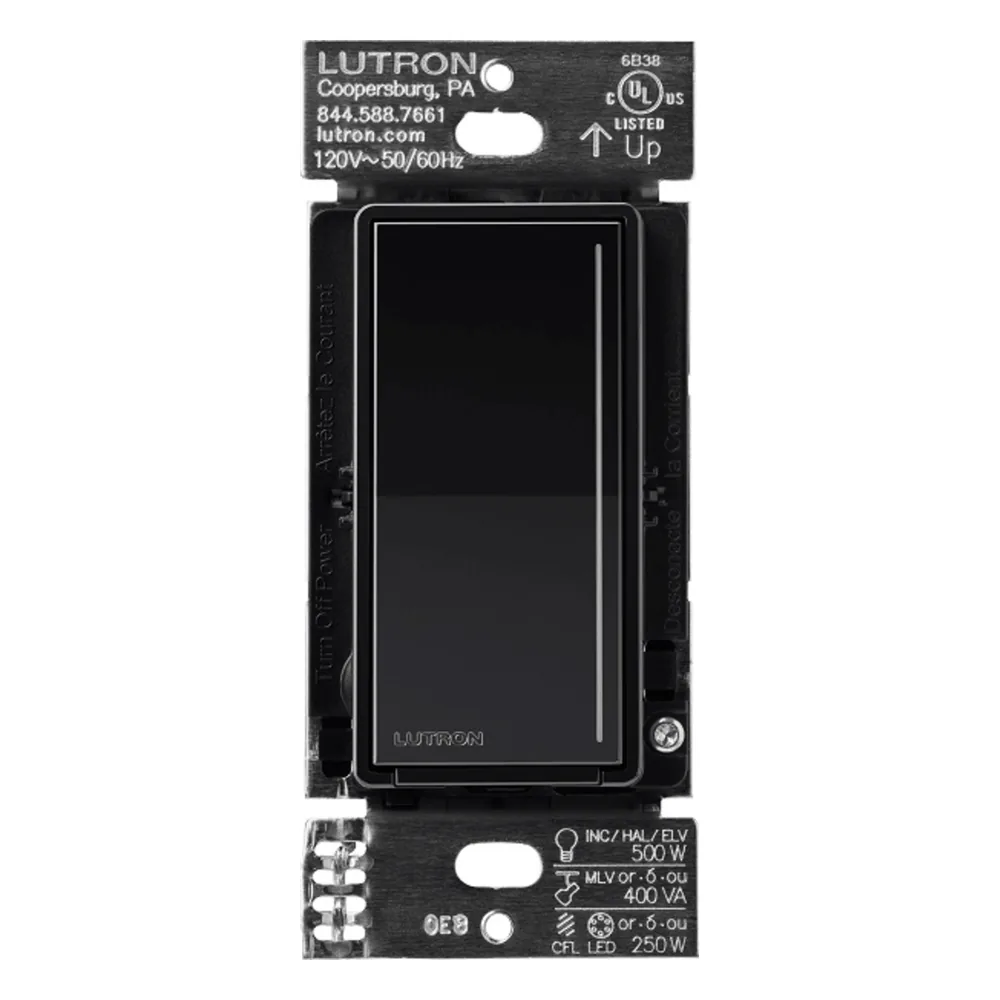 Atenuador auxiliar con panel táctil RF, 120 V, para instalación en 3 vías o escalera, sistema RadioRA 3 Sunnata