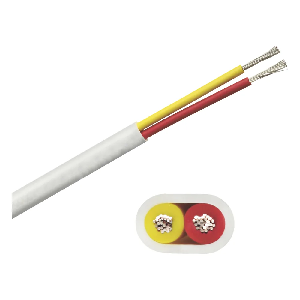 Rollo de cable plano grado marino calibre 16, de 2 conductores (rojo y amarillo) de 100 pies (30.48 m).