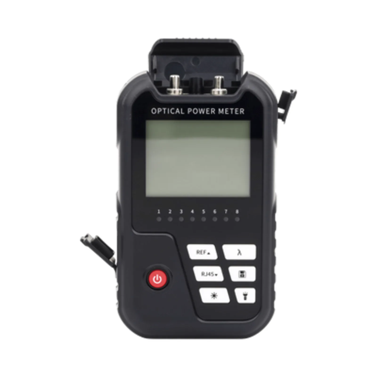 Medidor de Potencia Óptica (Mini Opm) / Rango de Medición -50dBm a 26dBm / Compatible con Fibra Óptica Multimodo y Monomodo / Soporta Conectores Sc, St y Fc / Incluye Función de Vfl 2 mW / Recargable