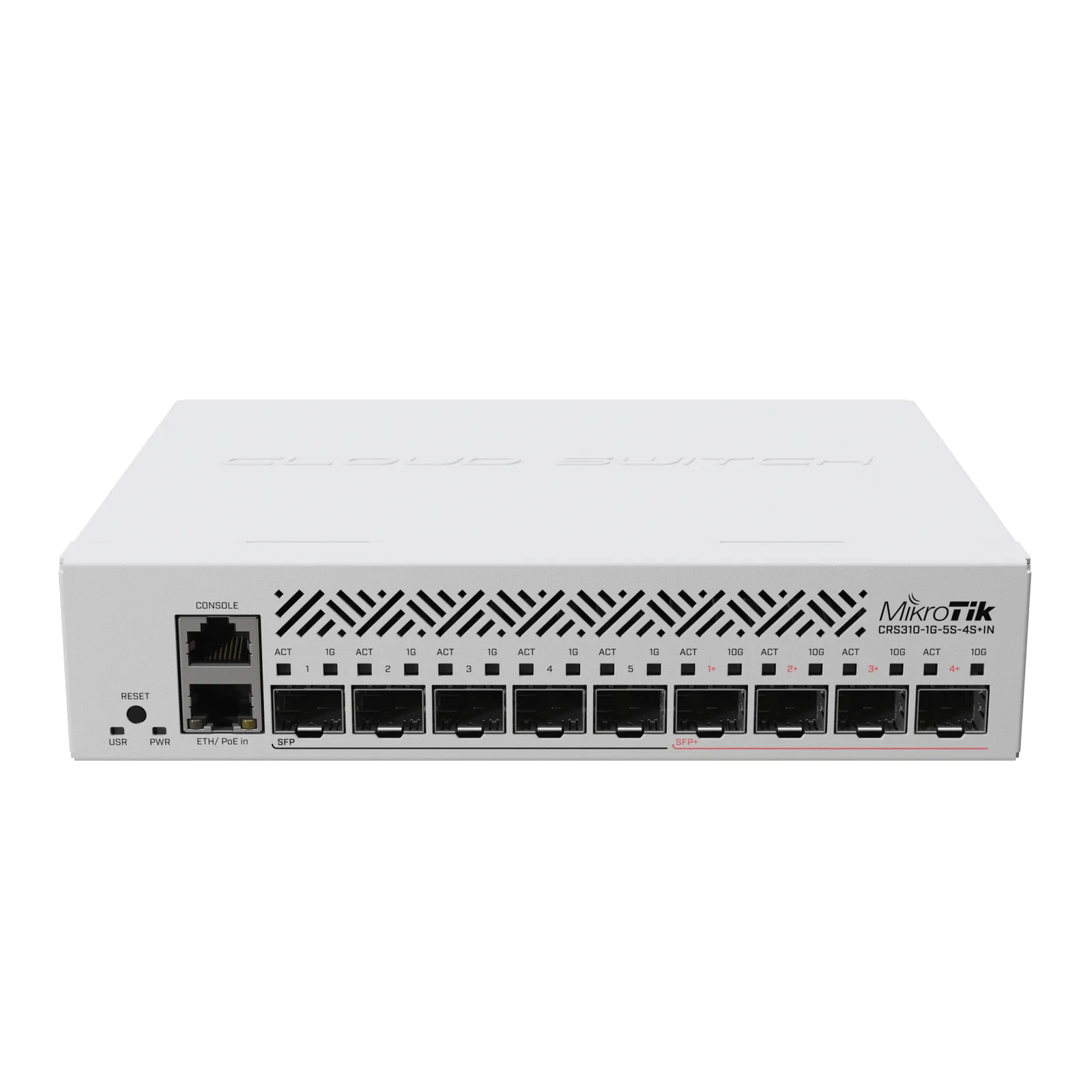 Cloud Router Switch con 1 puerto GbE/ 5 Puertos SFP/ 4 puertos SFP+ Ideal para Enlaces de Alto Rendimiento