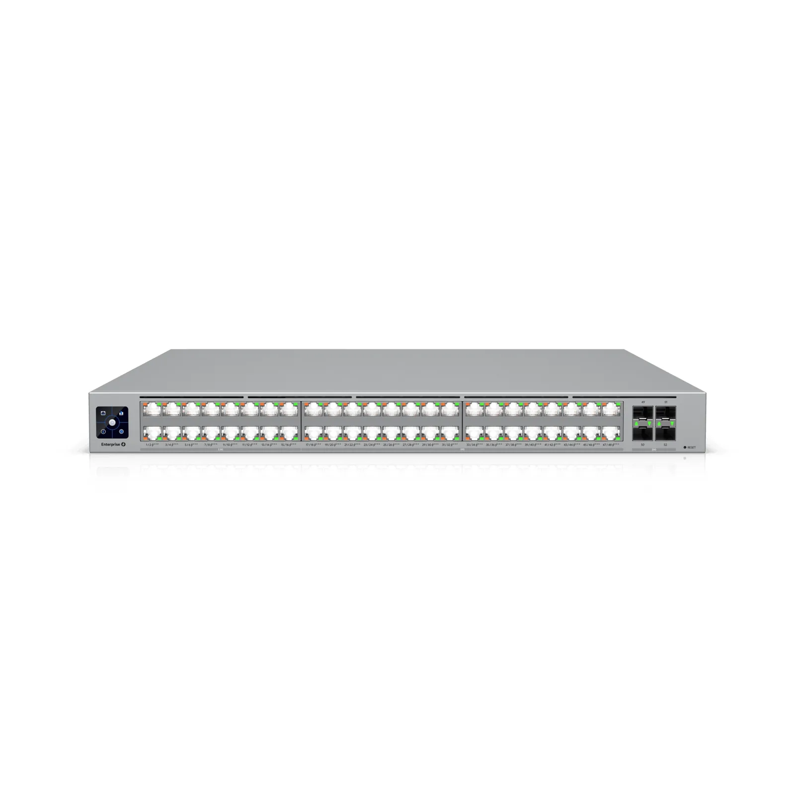 Enterprise Campus 48 PoE, Switch Empresarial Etherlighting™ PoE+++ Capa 3 de 48 Puertos (32 x 10 GbE y 16 x 2.5 GbE) y 4 Puertos SFP28 de 25 G de Alta Disponibilidad