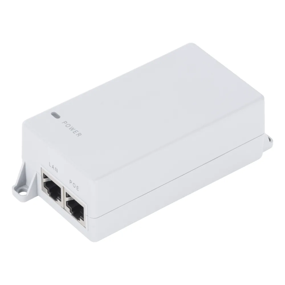 Inyector PoE Pasivo Gigabit de pared para C6x, de Mimosa, Voltaje de salida 24Vcc. 30 W