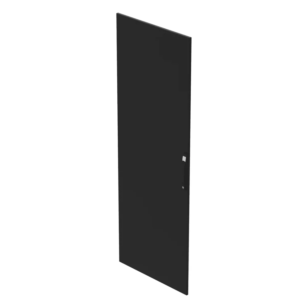 Puerta Sólida para ProLine V/D / 2000x700 mm (78.7x27.6 in) / Acero Negro RAL 9005 / cUL Listed / EIA RS-310-D