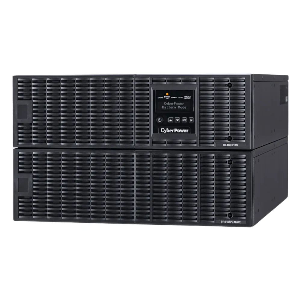 UPS de 10000 VA/10000 W, Online Doble Conversión, 200 - 240 Vac de Entrada, 200 - 240 Vac de Salida, Terminal Hardwired, Onda Senoidal Pura, Torre o Rack de 6 UR, Con 3 Tomas NEMA L6-30R