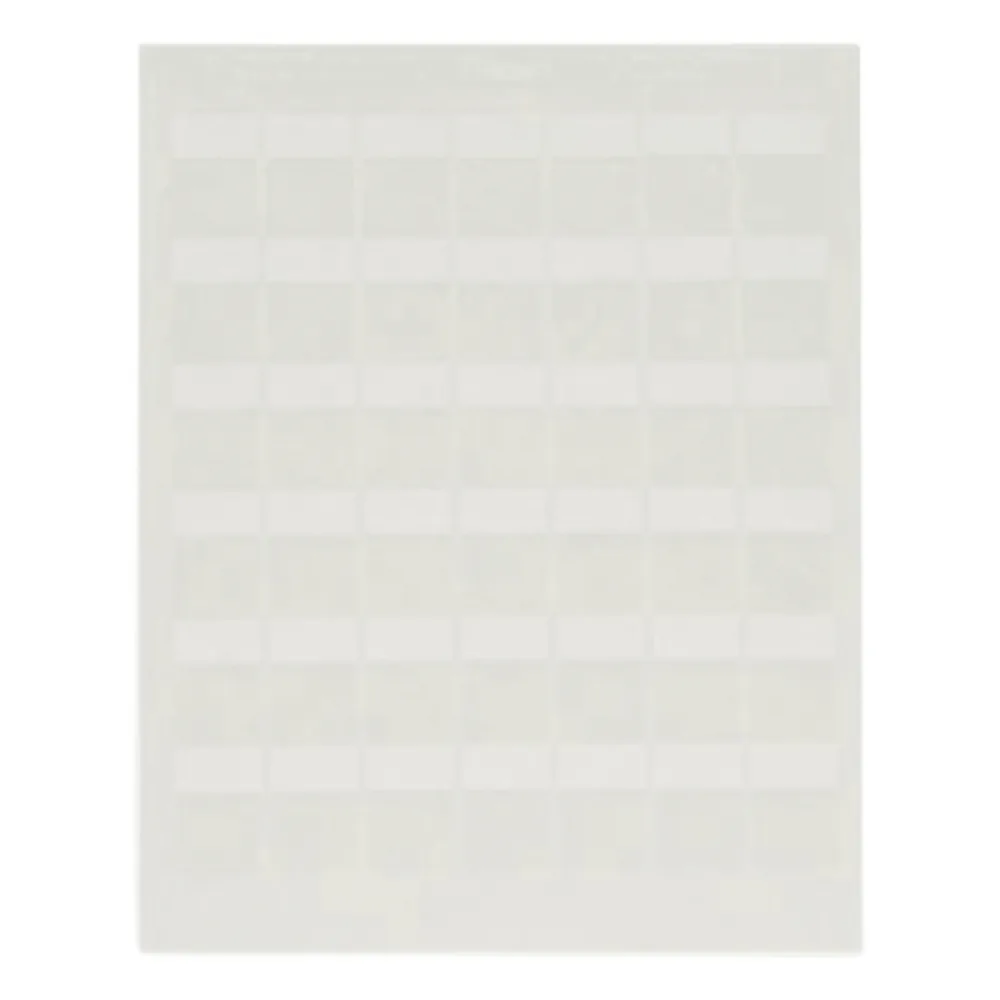 Hojas con 1000 Etiquetas Auto-Laminadas para Impresora Láser/Inyección de Tinta, para Cables de 4.1 a 6.6 mm (0.16 a 0.26 pulgadas) de Diámetro, Color Blanco