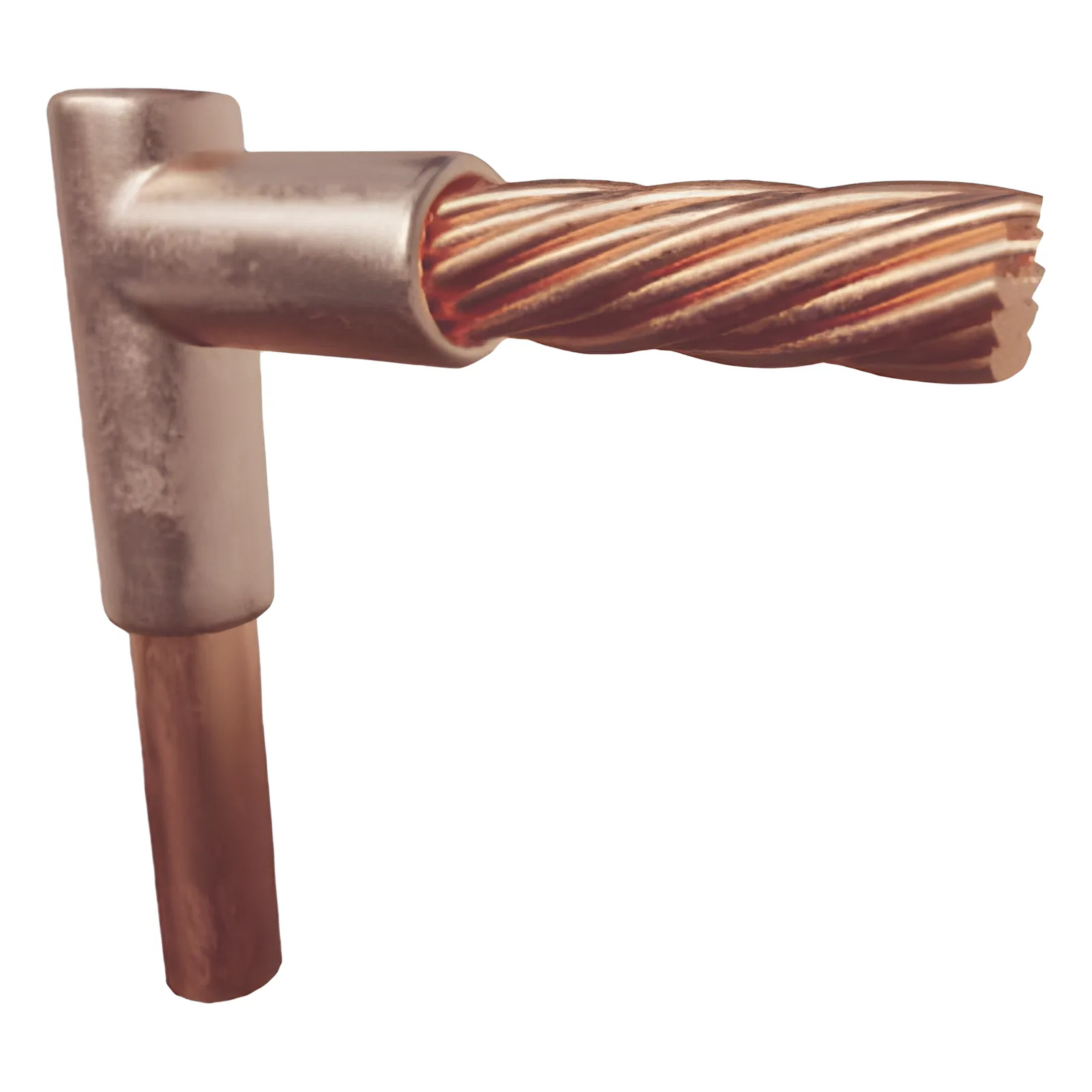 Molde para Soldadura Exotermica Tipo L, tope varilla 5/8 In a Cable 4 Awg