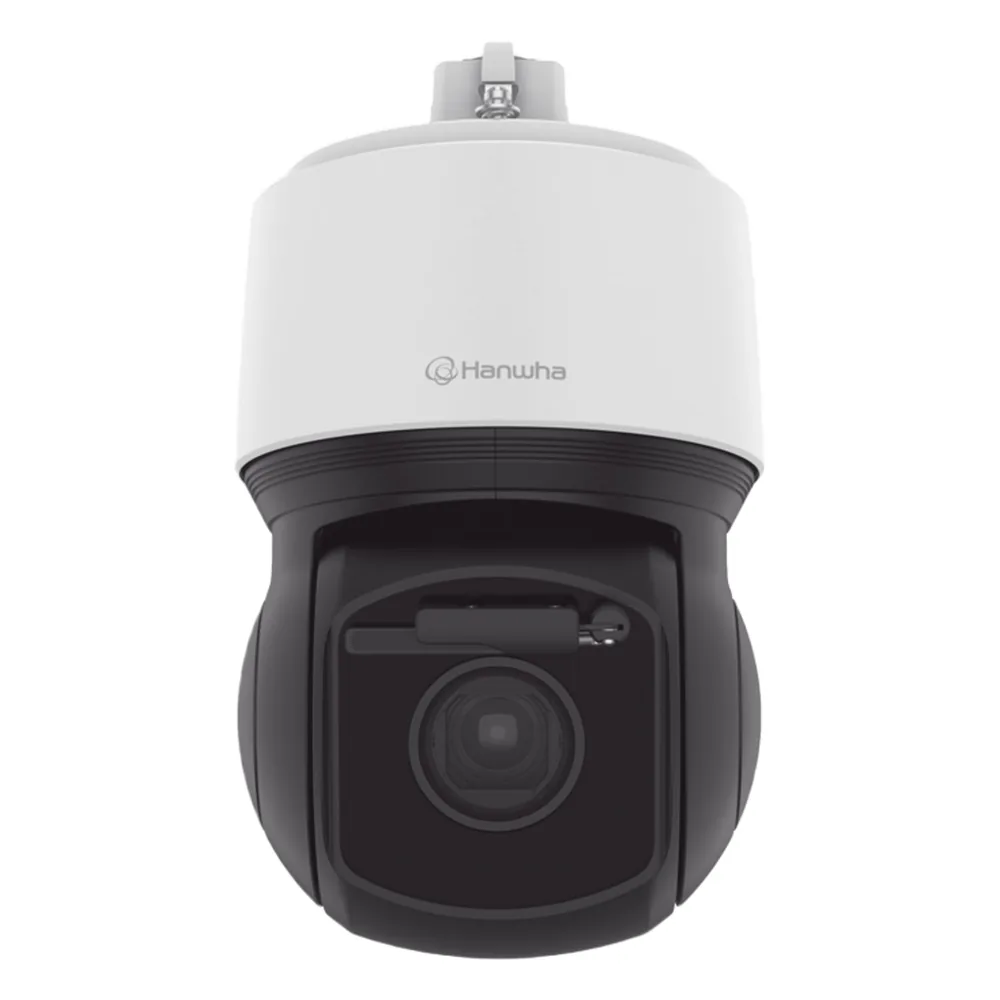 Cámara PTZ IP antivandálica 6MP / 30x Zoom Óptico / IR 200m / Exterior IP66 / NEMA4X / Auto tracking basado en IA / H.265 & WiseStream / Wiper incluido