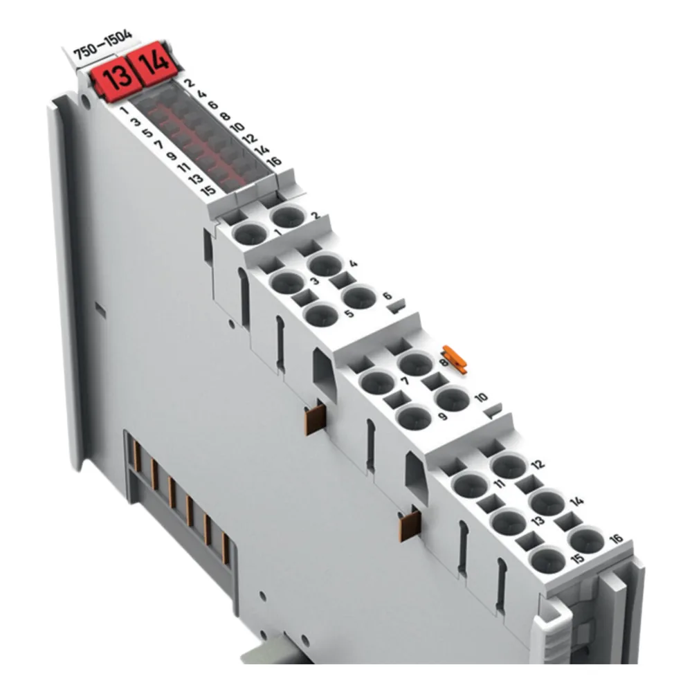 Módulo de Salida Digital / 16 Canales / 24 V DC / 0.5 A por Canal / Push-in CAGE CLAMP® / IP20 / Aislamiento Galvánico 500 kV / Carril DIN-35