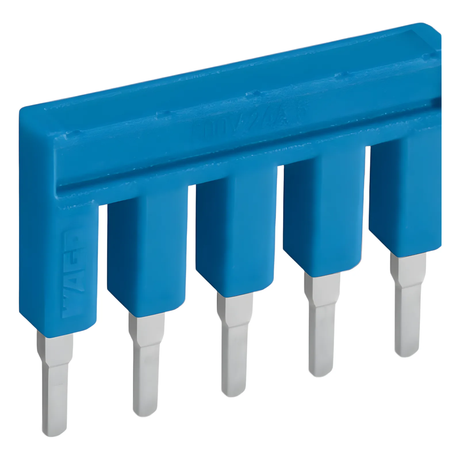 Puente Eléctrico / 10 Polos / Aislado Azul / 25A 800V / Certificación Ferroviaria / Material Rodante DIN EN 50155 / Resistente a Vibración y Choque