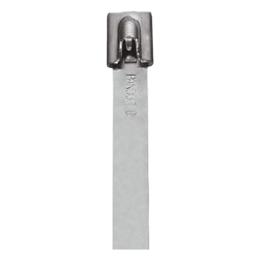 Cincho StrongHold de Acero Inoxidable Tipo 304, 201 mm largo x 6.6 mm ancho, Color Metálico, Paquete de 100pz