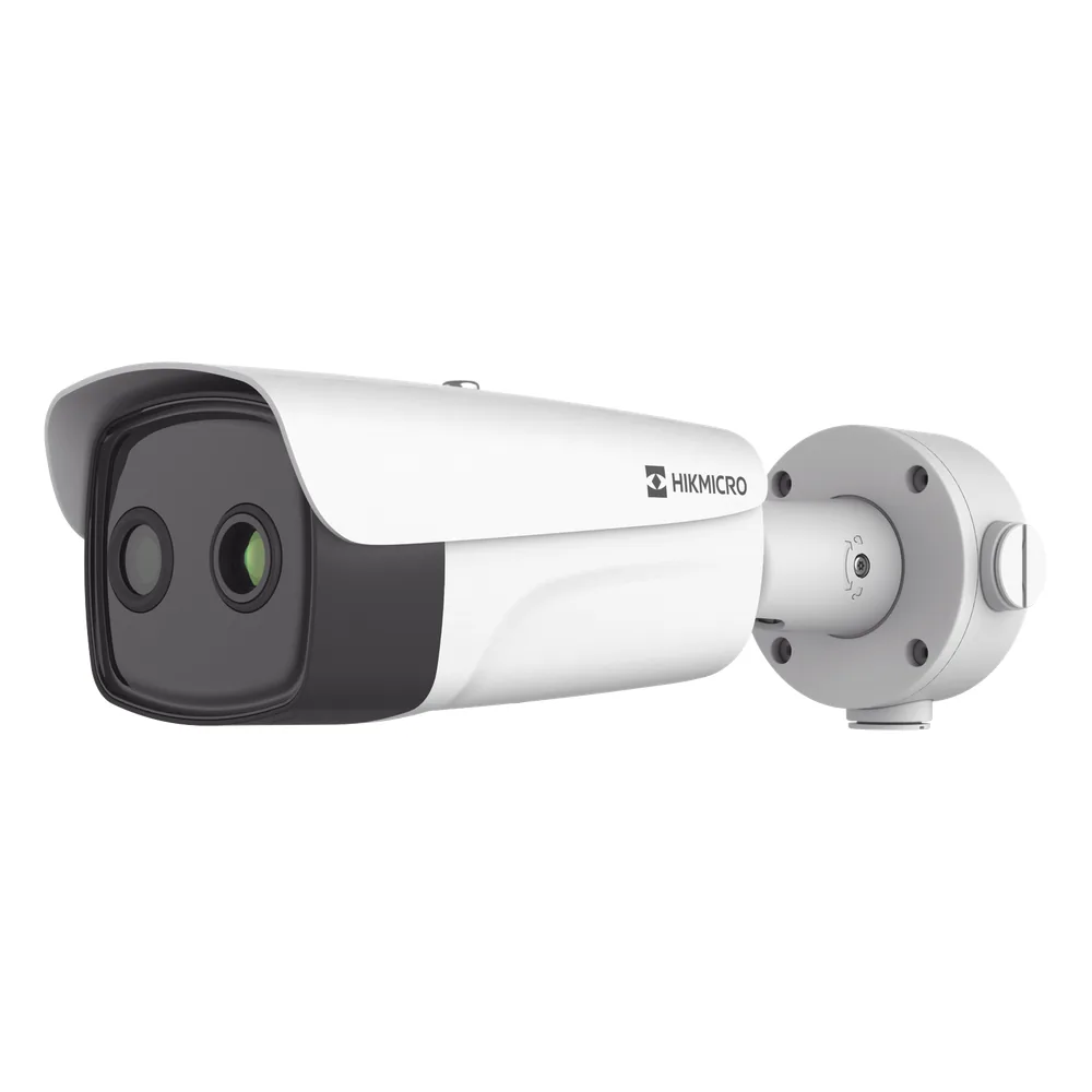 Bala IP Térmica 640 × 512 / Lente 35 mm / Termométrica / Detección de Temperatura / PoE+ / Exterior IP67 / Recubrimiento Anticorrosivo / MicroSD