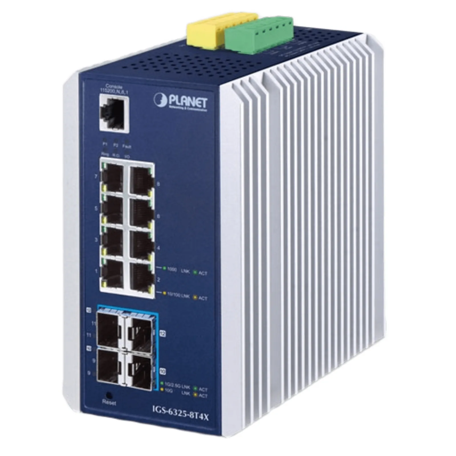 Switch Industrial Administrable Capa 3, 8 Puertos Ethernet 10/100/1000T, 4 Puertos SFP 10 G