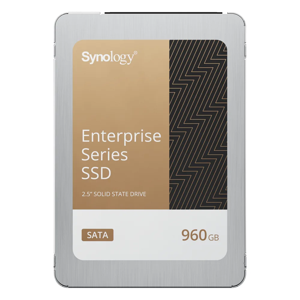 SSD SATA de 2,5" Serie Enterprise | 960 GB | Alto Rendimiento Estable | Resistencia Empresarial | Protección de Datos Integral | Análisis de Vida Útil | Compatibilidad con Synology DSM | Garantía de 5 Años