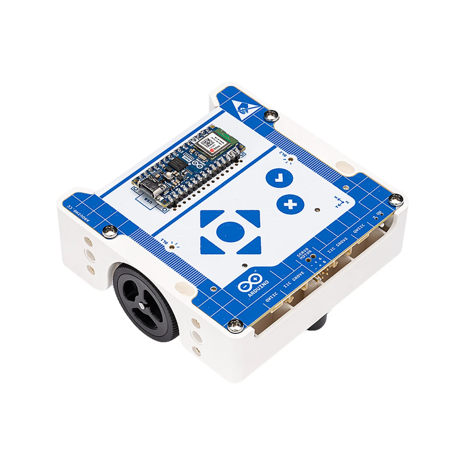 Robot Educativo Arduino® Alvik / Nano ESP32 + STM32 Cortex-M4 / WiFi + Bluetooth LE / Sensores RGB Color + ToF 350 cm + IMU 6-Axis / Motores DC con Encoder / Programación MicroPython + Arduino C + Blocks / Compatibilidad LEGO® Technic&t