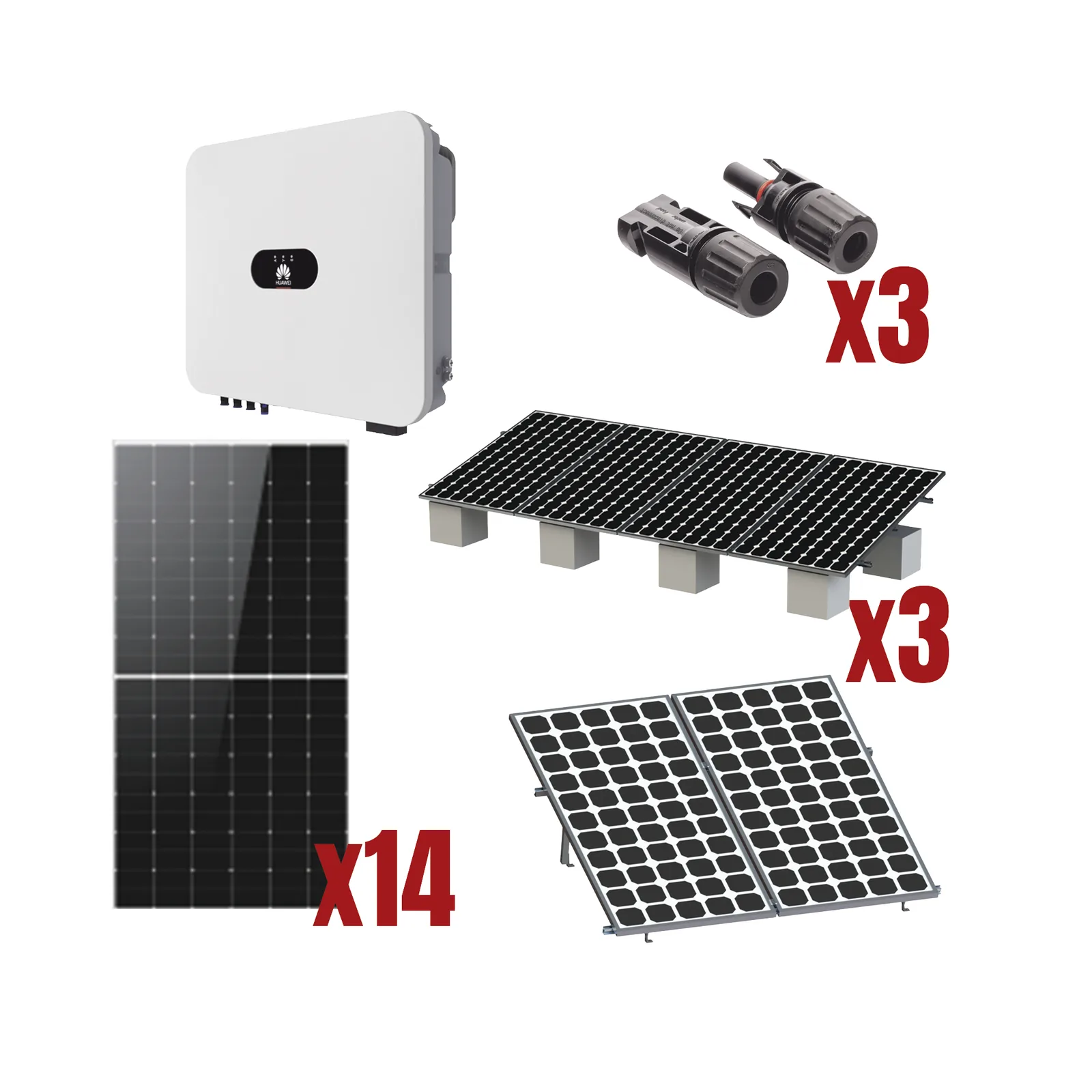 Kit Solar Interconexion / 8kW 220Vca / Inversor HUAWEI/ Montaje Incluido