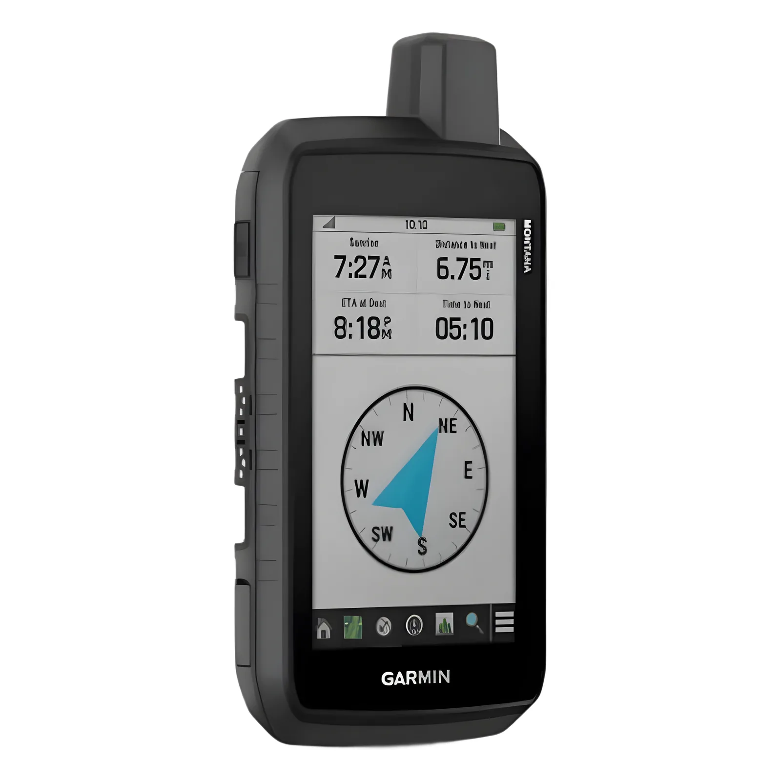 Montana® 710 / Pantalla Táctil WVGA 5" / Vidrio Químicamente Reforzado / Resistencia al Agua IPX7 / MIL-STD-810 / Batería Ion Litio Hasta 24 horas / Sensores GPS-GLONASS-Galileo / Interfaz USB-C / Map