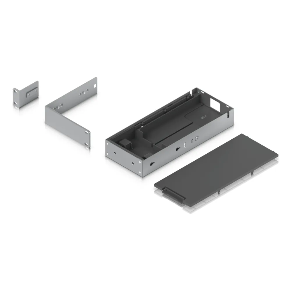 Kit para instalar en rack switches USW-PRO-MAX-16-POE o USW-PRO-MAX-16, 1UR, con base para fuente de alimentación y cable