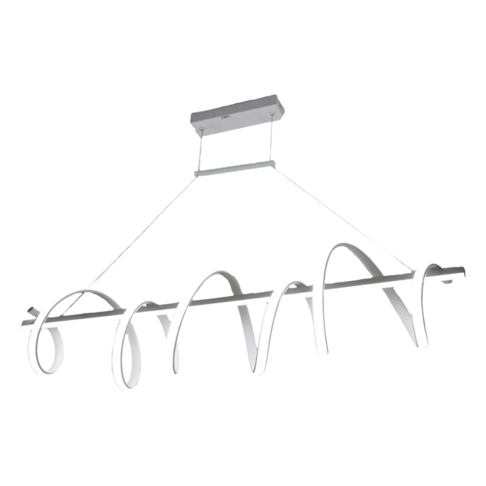 Lámpara de Techo LED / 80W / Flujo Luminoso 6400 Im / Ø1050 mm / Luz Blanca 6500K - Neutra 4000K - Cálida 2700K / Vida Útil 50,000 h / IP20 / Montaje Sobreponer / Blanco / Aluminio y PC