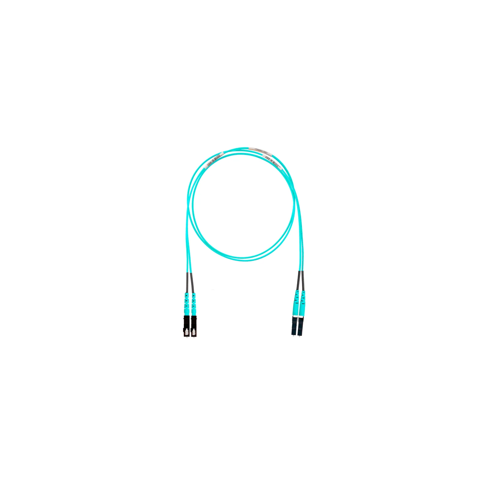 Jumper de Fibra Optica Multimodo 50/125 OM4, LC-SC Duplex, LSZH, Color Aqua, 6 Metros (19.69 Pies)