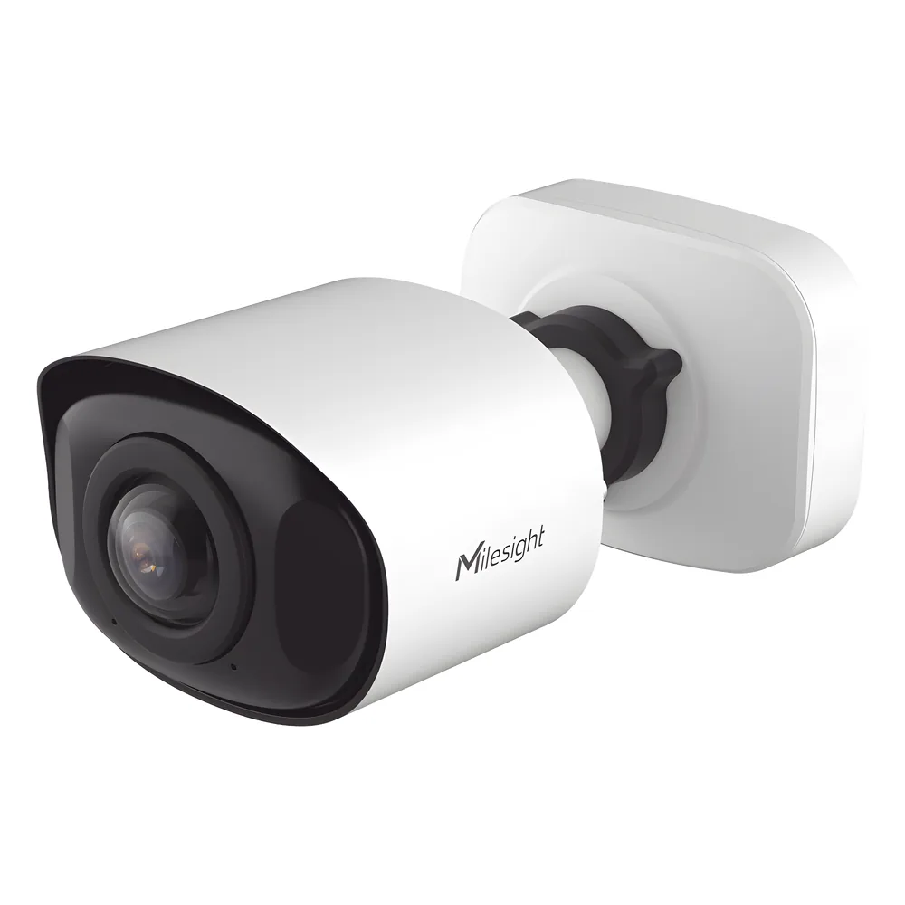 Cámara Bullet de Red Mini Panorámica 180° AI / 4K / Super WDR 120dB / Micrófono Integrado / IP67-IK10 / Soporte PoE / Almacenamiento 1TB / Analítica IA VCA 8 Modos / ONVIF y VMS