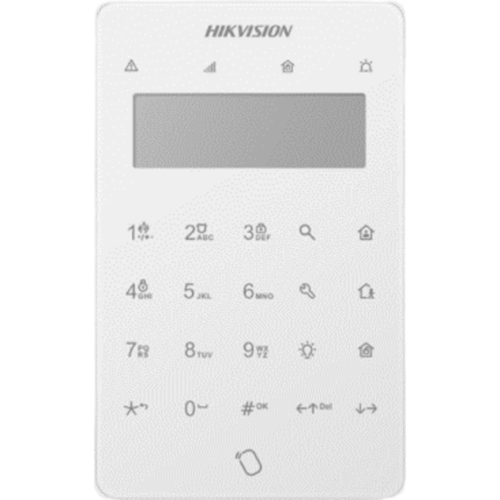 Teclado LCD para Cerco Eléctrico / Display Monocromo / Táctil + Tag M1 / Bus RS-485 / 12 VDC / EN 50131 Security Grade 2