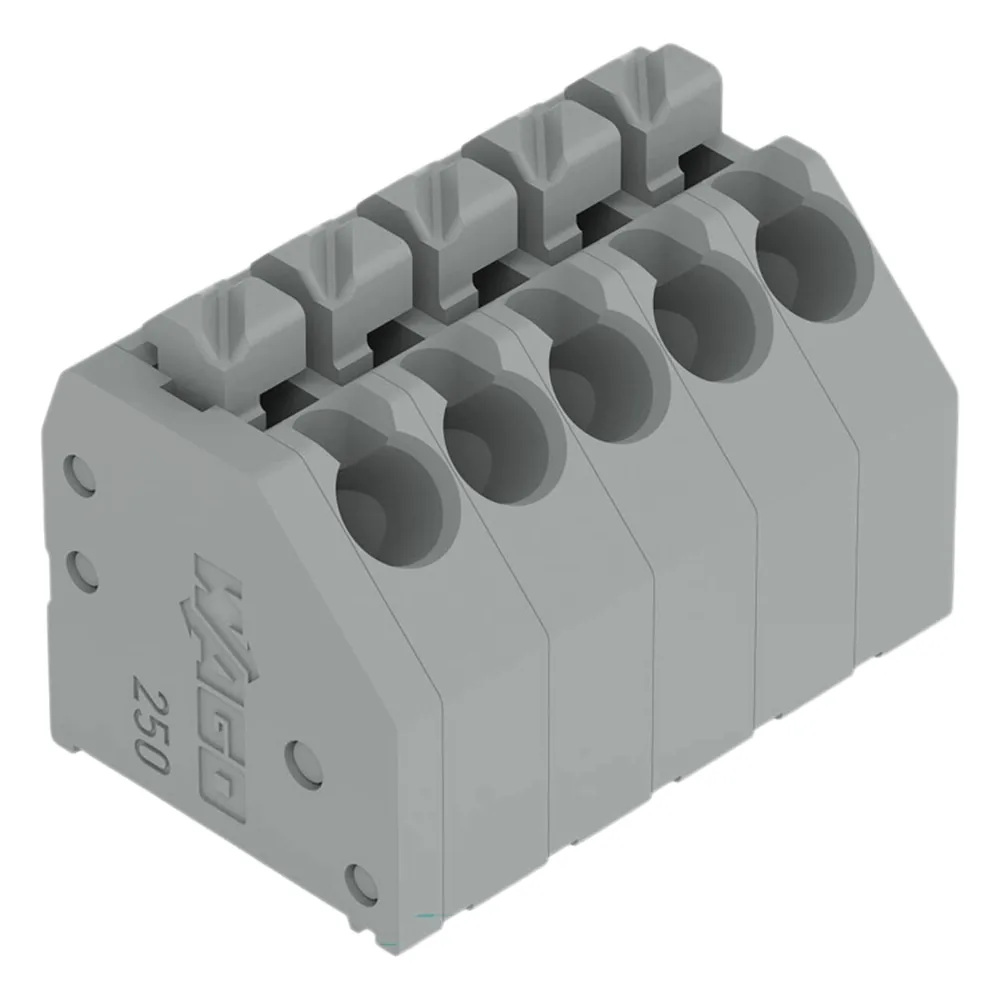 Bloque Terminal PCB / 8 Polos / Push-in CAGE CLAMP® / 1.5 mm² / 8A 320V / Pin Spacing 3.5 mm / Botón Push / THT / Policarbonato V0