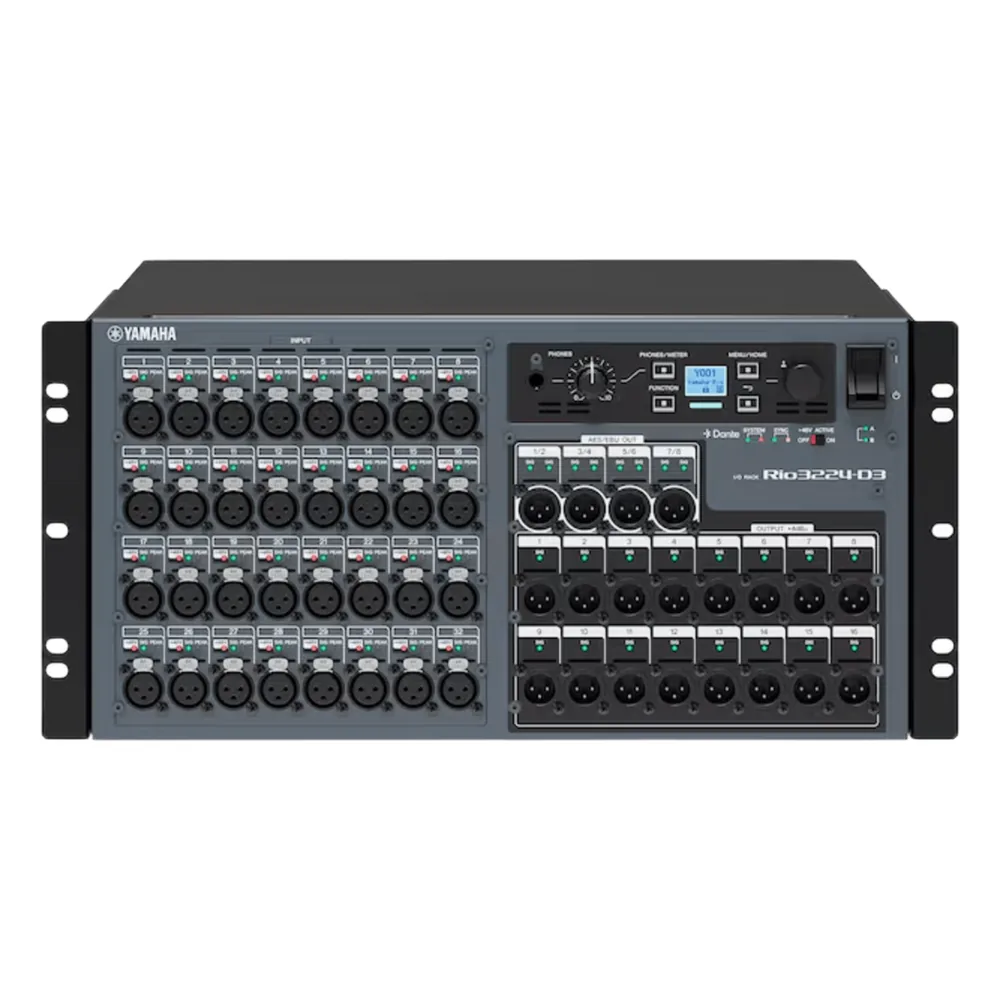 RACK DE EXPANSION E/S PARA CONSOLA DE AUDIO 32 IN X 24 OUT, DANTE