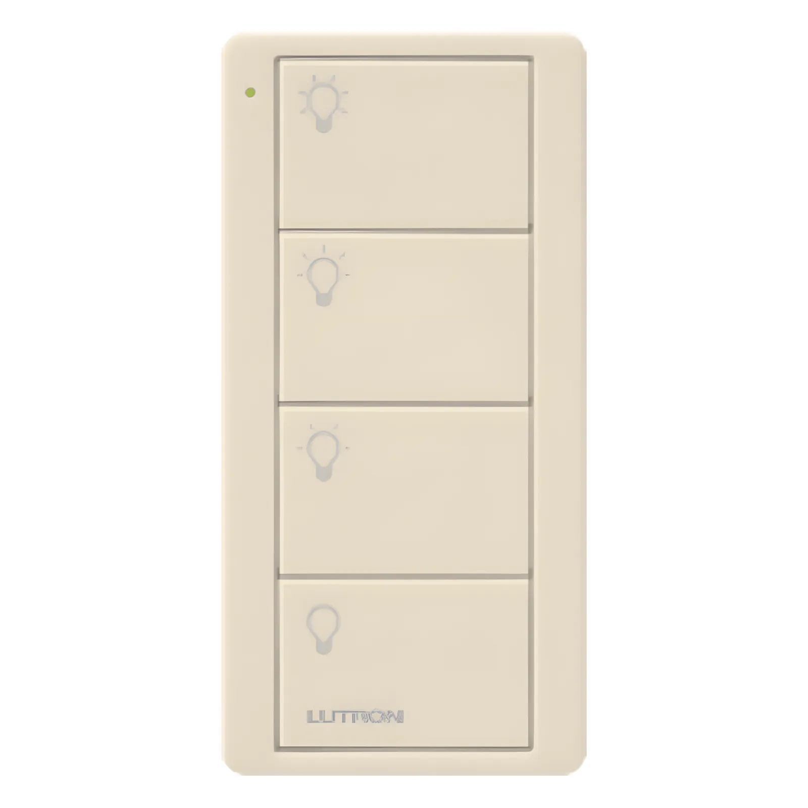 Control Pico inalámbrico de 4 botones para generar 3 escenas y un apagado, gloss light almond, Clear Connect RF