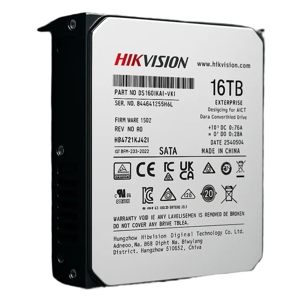 Disco Duro Empresarial / 16 TB / 7200 RPM / Interfaz SATA 6 Gb/s / Búfer de 512 MB / Diseñado para Operación 24/7 / Transferencia de 550 TB por Año