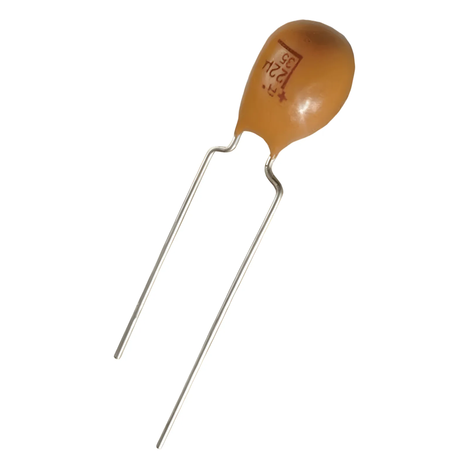 Capacitor de Tantalio de 2.2uF , Emplomado sólido de 25V
