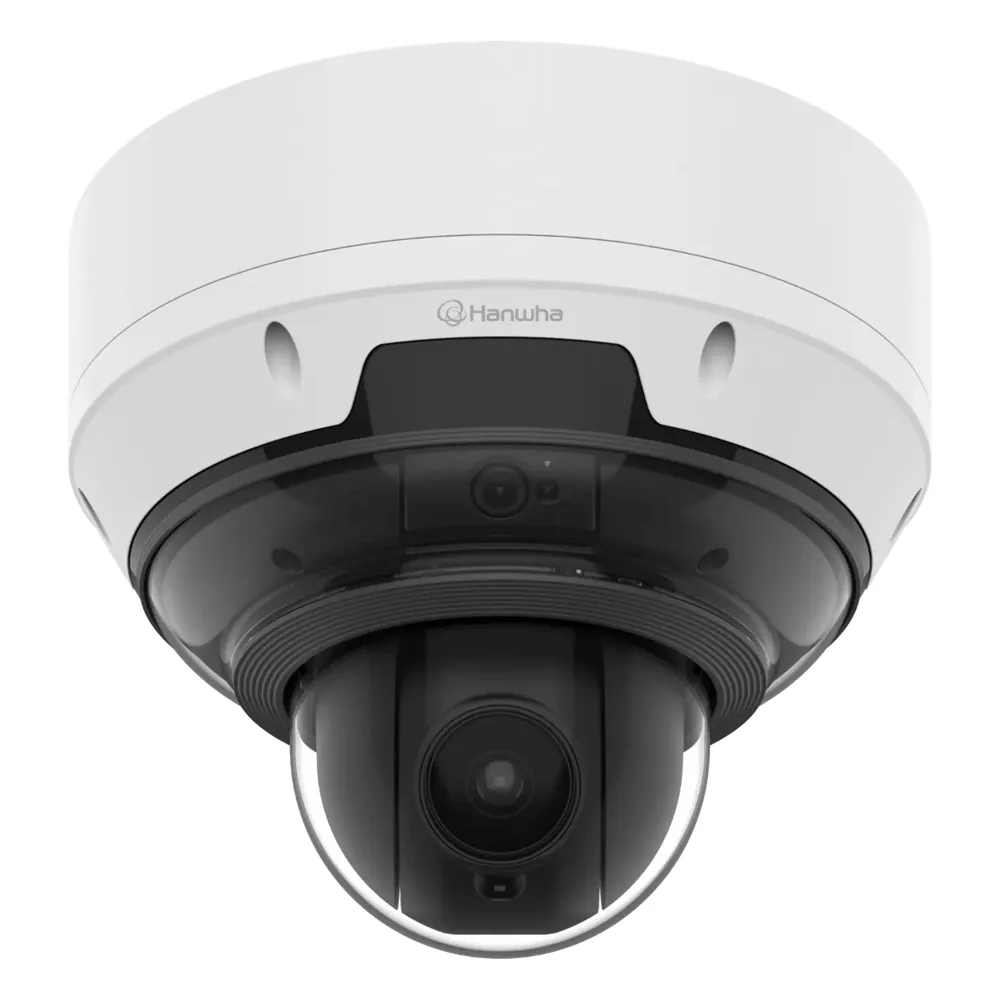 Camara AI 5MP 3CH Fija + 4MP 18x PTZ / Detección de Objetos (Persona/Vehículo/Matrícula) / IVA / IR 15 mts / Auto Calibración / Secure Element FIPS 140-3 Level3 / IP66 / PoE++