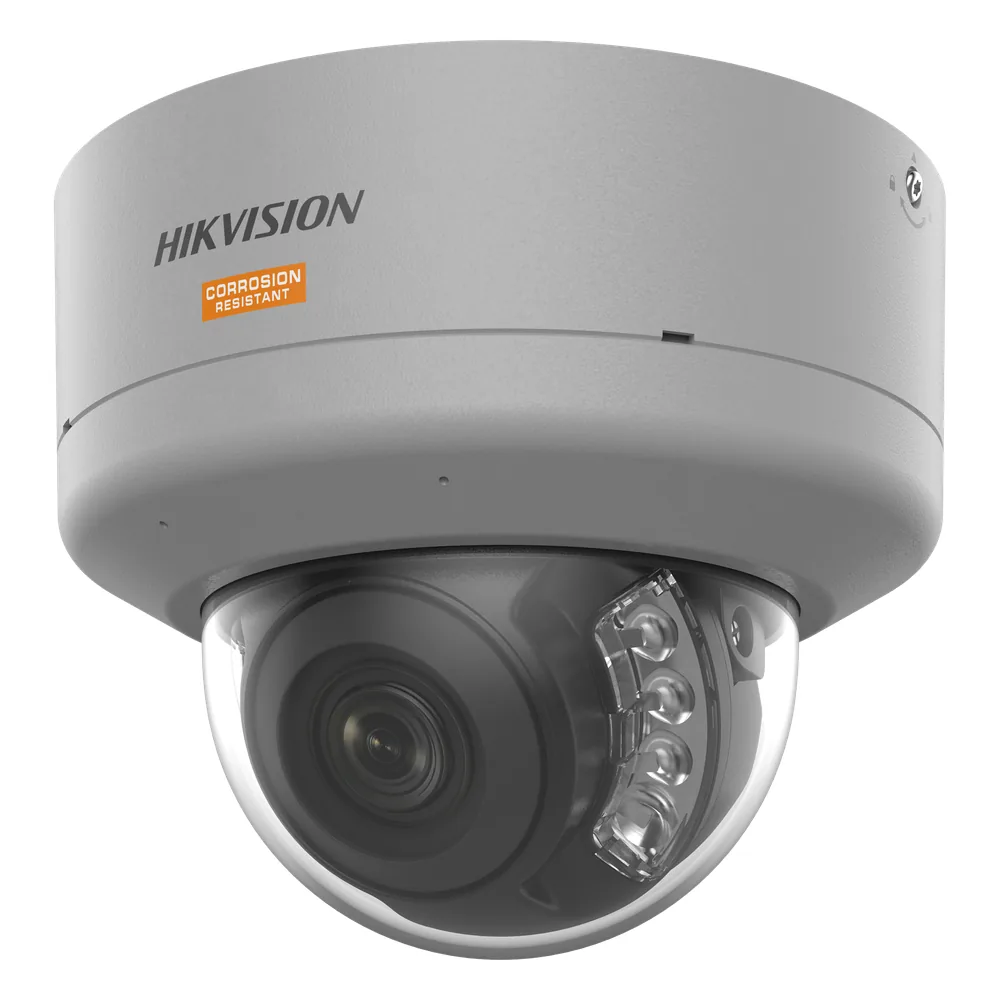 Domo IP 8 Megapixel / Lente Mot. 2.7 a 13.5 mm / Polimero Anticorrosivo (Ideal para Zonas Costeras o Alta Salinidad) / ColorVu / Dual Light (40 mts IR + 40 mts Luz Blanca) / WDR 130 dB / Exterior IP68 / IK10