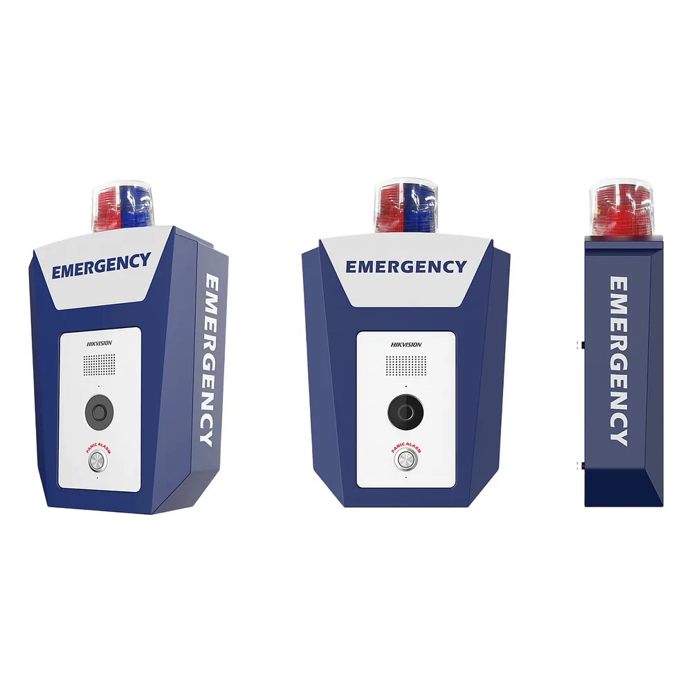 Estación de Alarma de Panico de Emergencia / Cámara 4 Megapixel / Video y Audio / Sirena y Estrobo (Azul y Rojo) / Filtro IR / ISUP