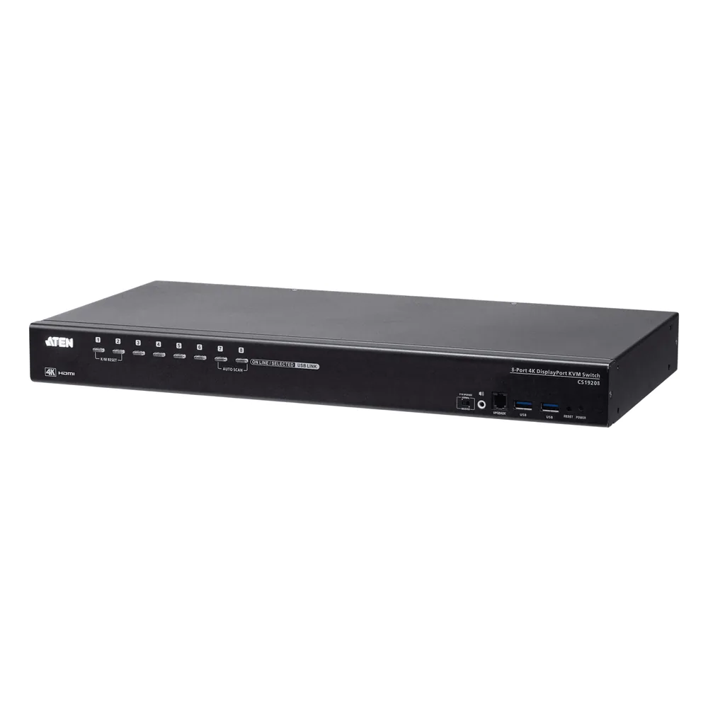 Conmutador KVM USB 3.0 4K | DisplayPort de 8 puertos
