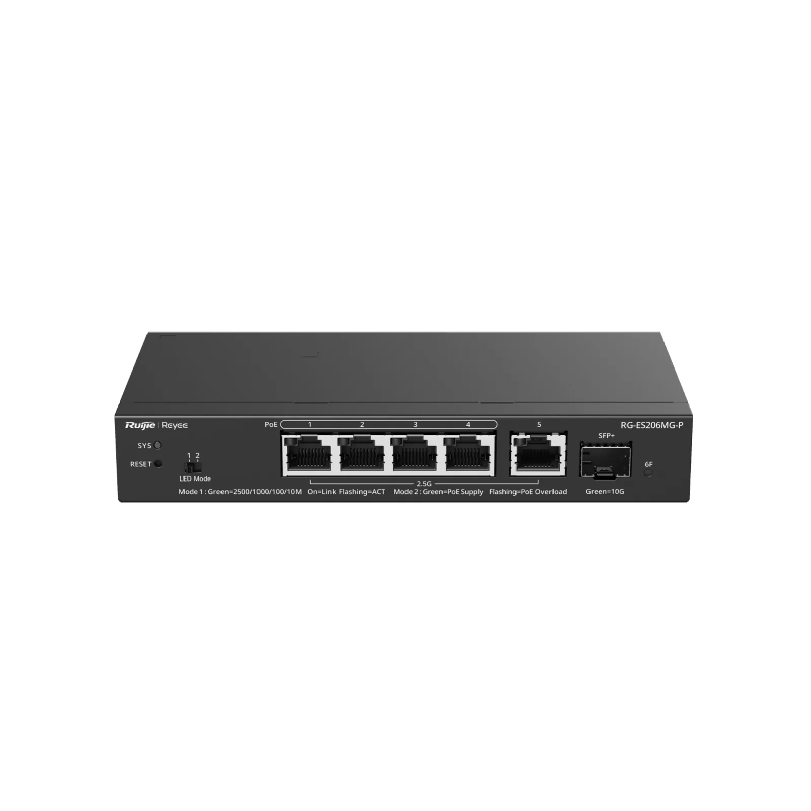 Switch Administrable Capa2 PoE+ con 5 puertos Multi-Gigabit 2.5Gb, hasta 70w PoE