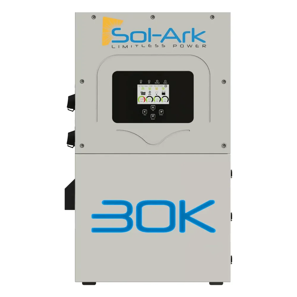 Inversor Hibrido Interactivo SOL-ARK, 30 Kw, 220 Vcc, 3 Fases, IP65, 160-500 Vcc baterias