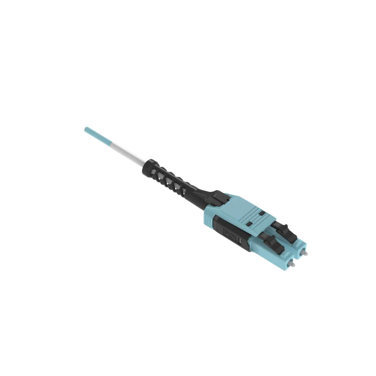 Jumper de Fibra Óptica Multimodo 50/125 OM4, LC-LC Uniboot Duplex, LSZH, Color Aqua, 5 Metros