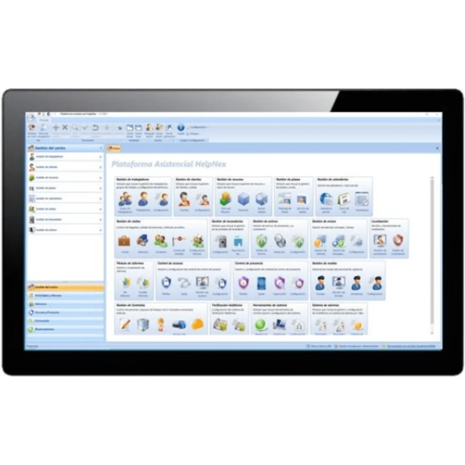 Pantalla Táctil NX0420/V2 21.5" / Windows 10 / Protección IP65 / 4 USB / HDMI / VGA / RS-232 / Wi-Fi / Helpnex Preinstalado / Montaje Panel y VESA