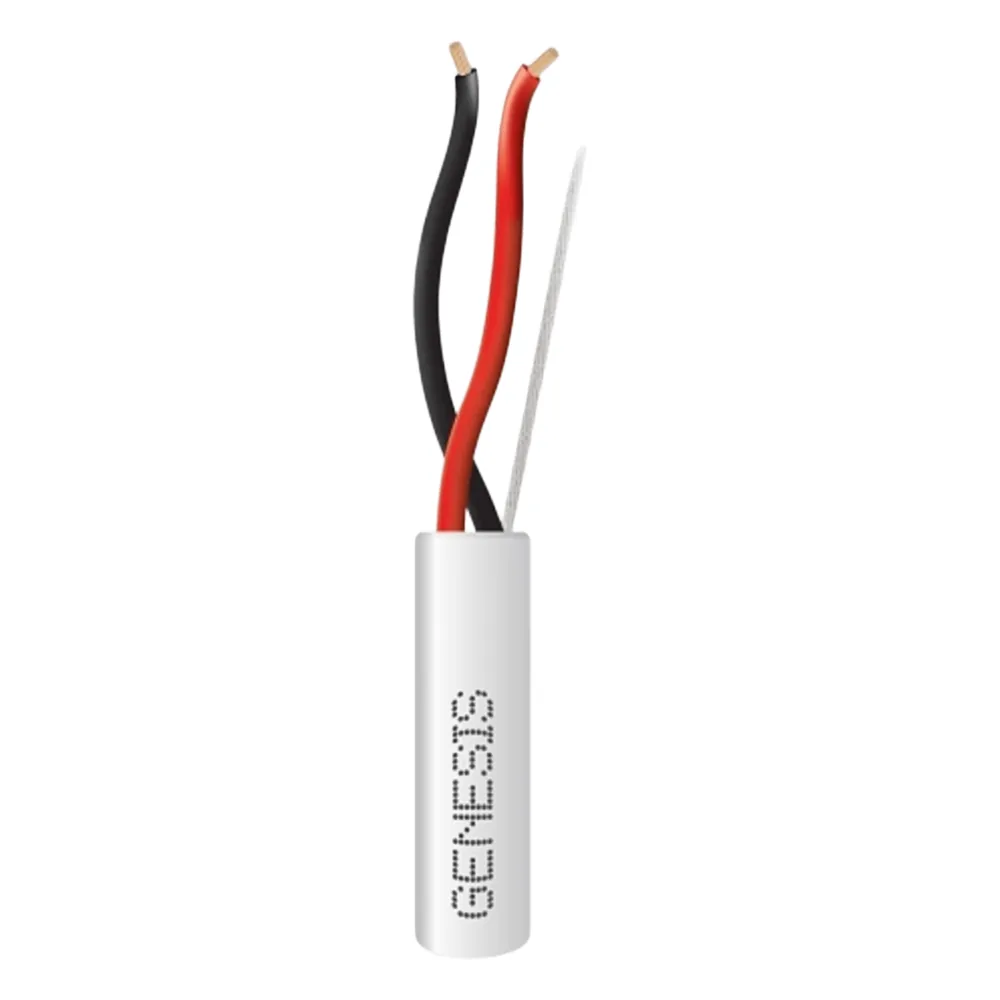 Bobina de 305 m (1000 ft) / Cable para Alarma 2x18 AWG / Plenum / Blanco