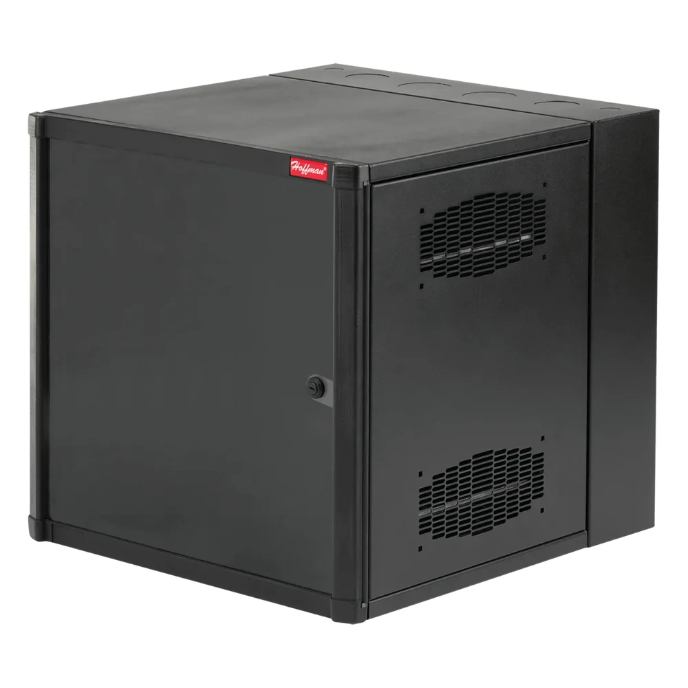 Gabinete AccessPlus de 19 UR Montaje en Pared de 19in / Doble Bisagra / Puerta Sólida de Acero / 915 mm de Alto x 600 mm de Ancho x 637 mm de Profundidad / Color Negro