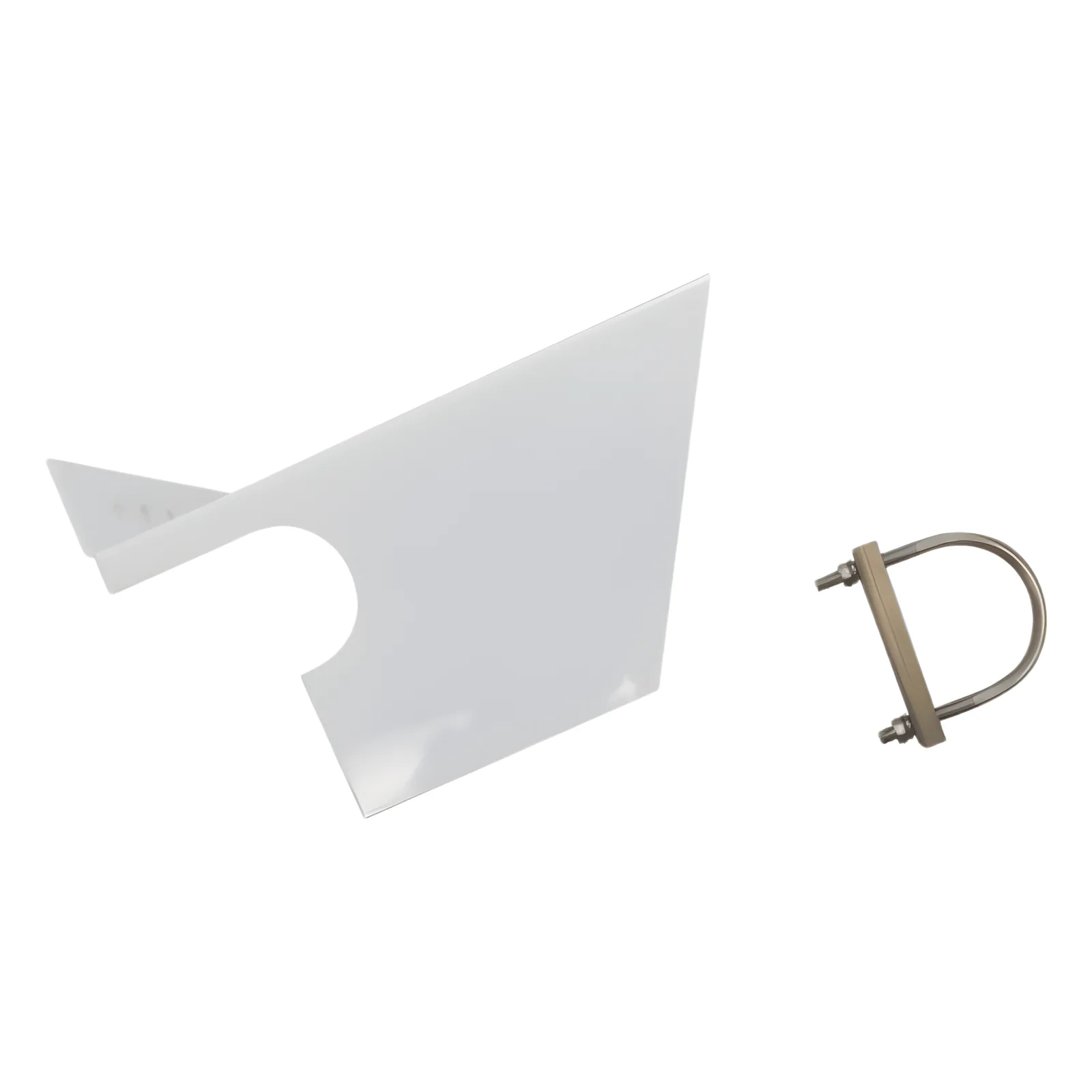 Parasol de acero inoxidable 316 para detector de gas XNX, montaje en tubo de 2 pulgadas, pintado blanco