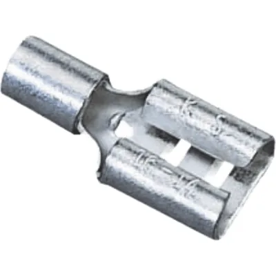 Terminal de Paleta Hembra de 0.250" sin Aislar para Cable AWG 14-16.