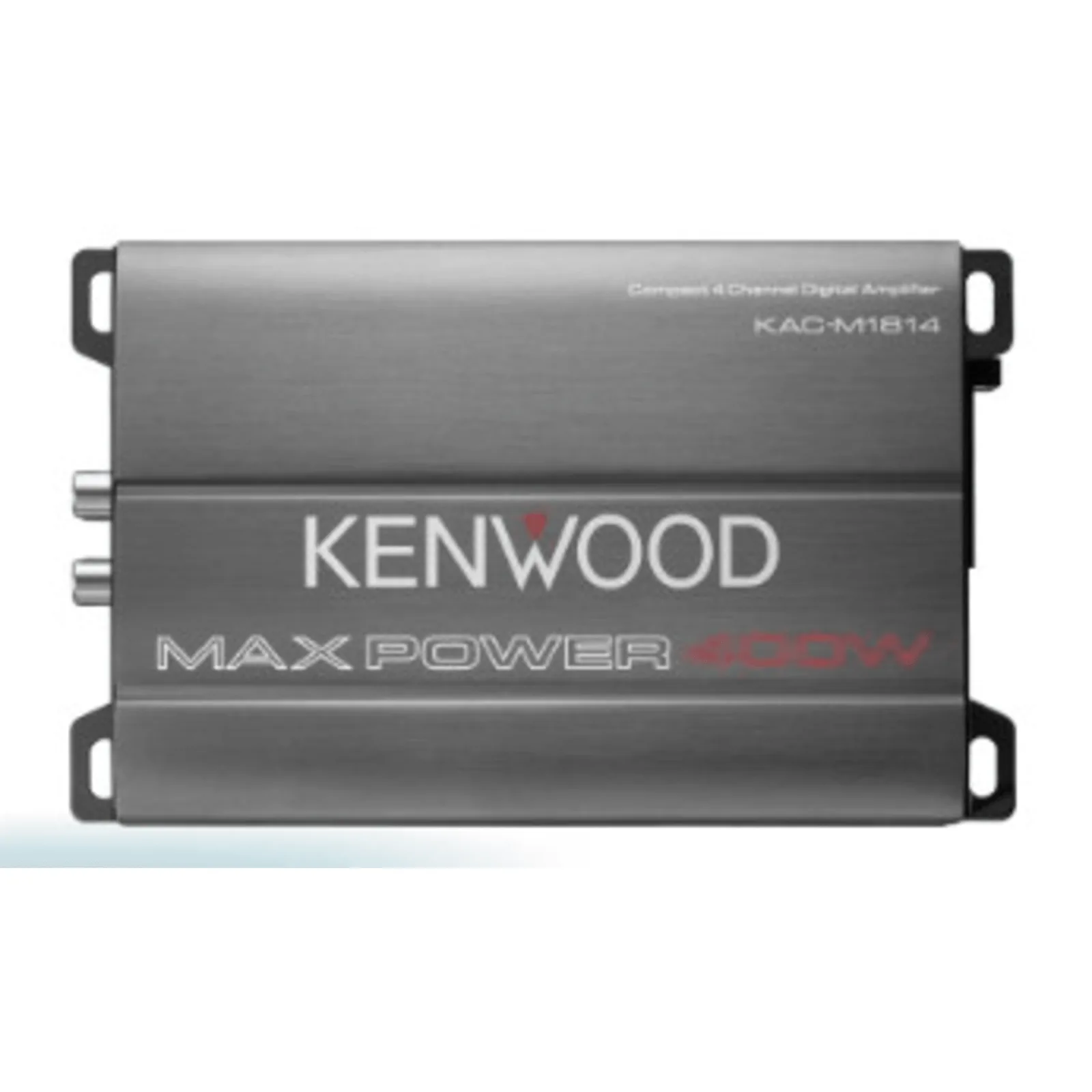 Amplificador Clase D KAC-M1814 / 400W Max / 45W x 4 RMS (4&Omega;) / 45W x 4 RMS (2&Omega;) / 90W x 2 Puenteado / Filtros Ajustables HPF/LPF / Entrada a Nivel de Altavoz / Recubrimiento Conformal / Compacto / Para Automóvil, Marina, ATV y Motocicle