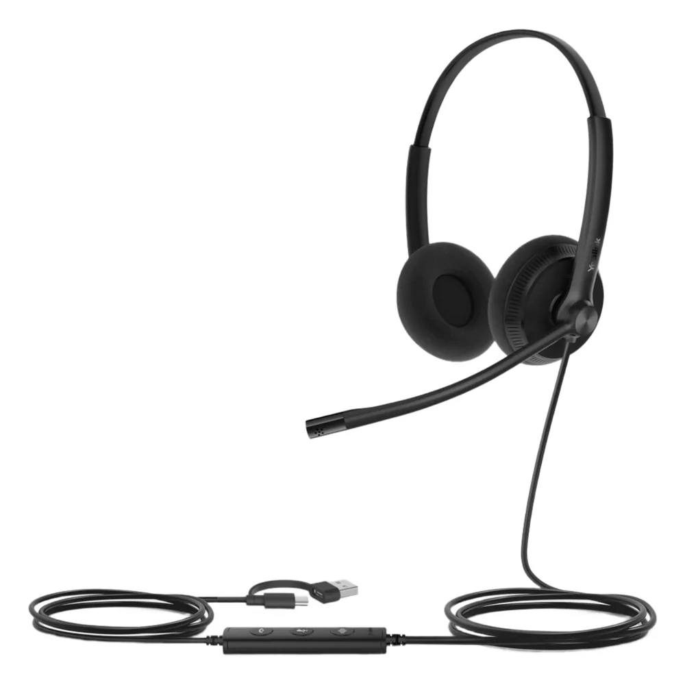 Yealink UH34 Lite, versión UC, cancelación de ruido profesional USB-A con indicador de ocupado